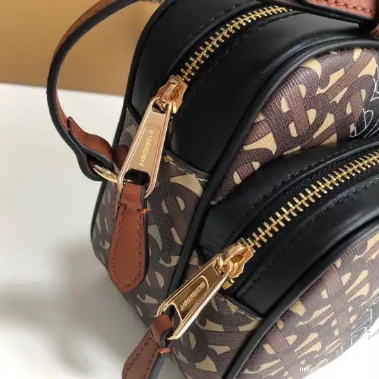 Official FirstBag Ru BURBERRY Medium E-canvas Monogram Bag Stripe Camera 0520